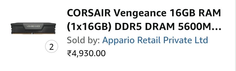 Ram price increase in just 1 year